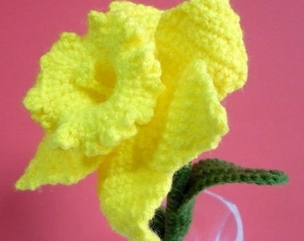 Flower Crochet Pattern Daffodil Crochet Pattern PDF Instant Download Daffodil Flower