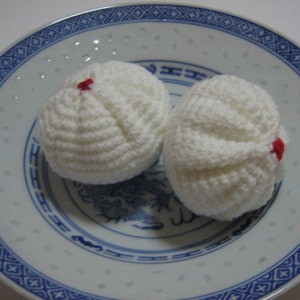 Food Crochet Pattern Dim Sum Crochet Pattern PDF Instant Download Chinese Dim Sum Pork Bun and Pork with Shrimp Dumpling image 2