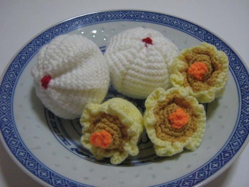 Food Crochet Pattern Dim Sum Crochet Pattern PDF Instant Download Chinese Dim Sum Pork Bun and Pork with Shrimp Dumpling image 4