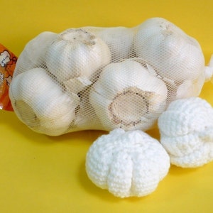 Garlic Crochet Pattern Food Crochet Pattern PDF Instant Download Garlic Bulb image 2