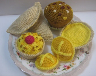 Food Crochet Pattern PDF Instant Download Dessert Cakes Sweet Food Pattern High Tea Pastries