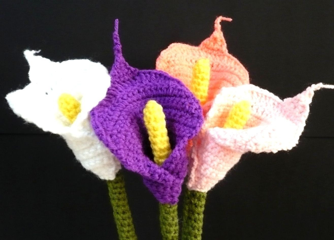 Flower Crochet Pattern Calla Lily Crochet Pattern PDF Instant Etsy