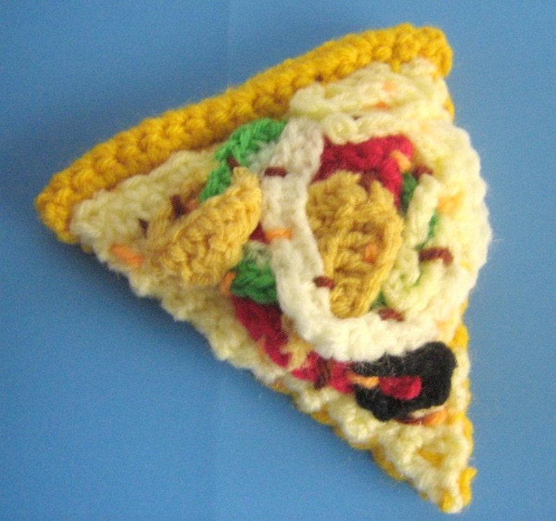 Pizza Crochet Pattern Crochet Food Pattern PDF Instant Download Pizza image 2