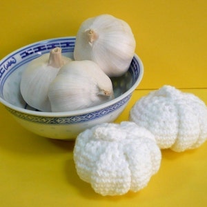 Garlic Crochet Pattern Food Crochet Pattern PDF Instant Download Garlic Bulb image 3