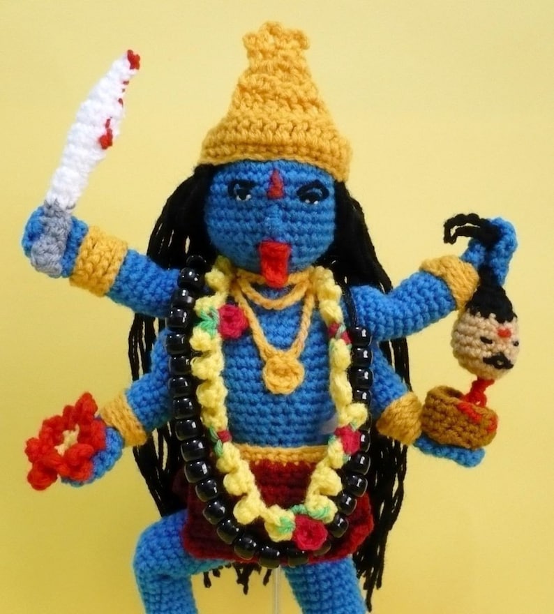 Goddess Crochet Pattern Amigurumi Doll Pattern PDF Instant Download Goddess Hindu Goddess Kali image 1