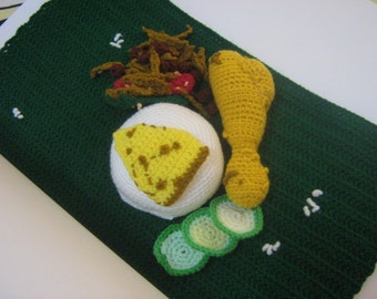 Crochet Food Pattern Rice Set Crochet Pattern PDF Instant Download Nasi Lemak (Coconut Rice Set Meal)