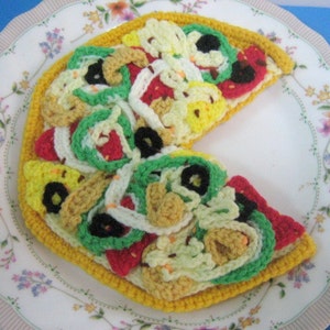 Pizza Crochet Pattern Crochet Food Pattern PDF Instant Download Pizza image 4