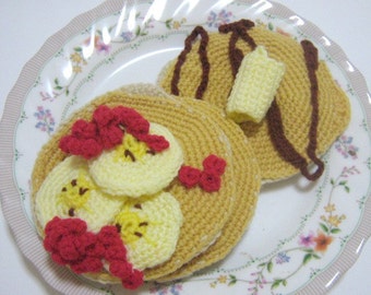 Crochet Food Pattern Pancake Crochet Pattern PDF Instant Download Hot Pancakes