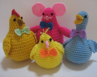 Amigurumi Crochet Pattern Animal Crochet Pattern PDF Instant Download Cute Animal Companions