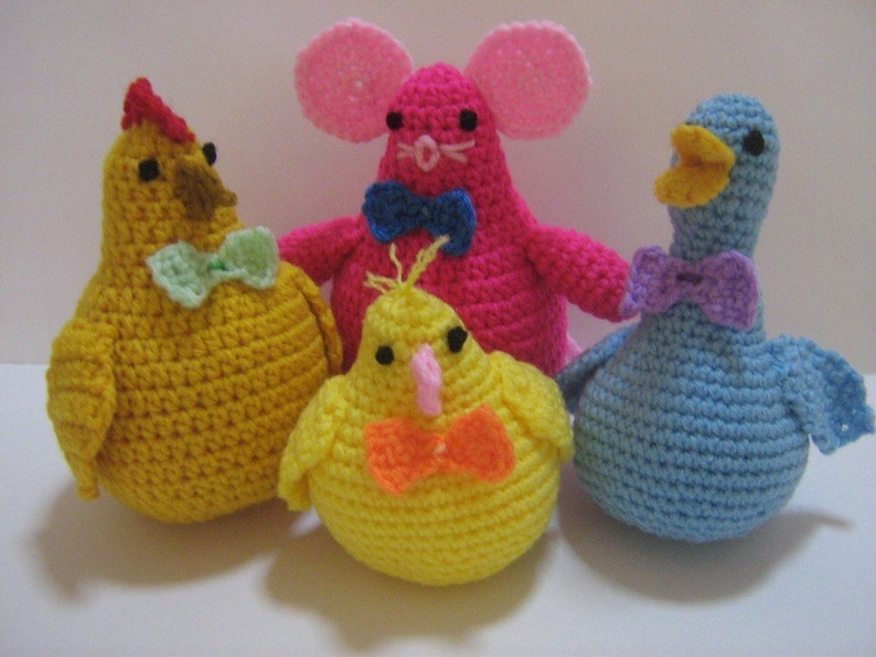 Amigurumi Crochet Pattern Animal Crochet Pattern PDF Instant Download Cute Animal Companions image 1