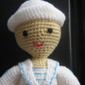 Amigurumi Doll Crochet Pattern Boy Crochet Pattern PDF Instant Download Sailorboy Scott image 1