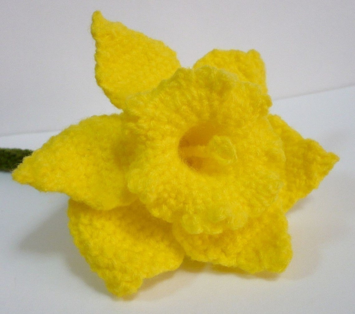 Flower Crochet Pattern Daffodil Crochet Pattern PDF Instant Etsy