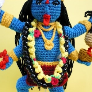 Goddess Crochet Pattern Amigurumi Doll Pattern PDF Instant Download Goddess Hindu Goddess Kali zdjęcie 5