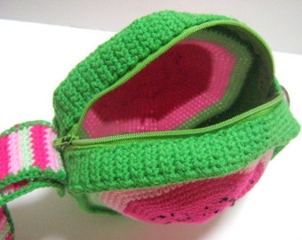 Bag Crochet Pattern Wristlet Crochet Pattern Purse Crochet Pattern PDF Instant Download Watermelon Purse cum Wristlet