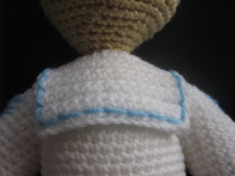 Amigurumi Doll Crochet Pattern Boy Crochet Pattern PDF Instant Download Sailorboy Scott image 4