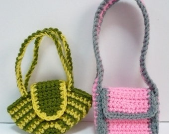 Doll Bag Crochet Pattern Bags for Blythe Crochet Pattern PDF Instant Download Two Bags for Blythe or other Similar Sized Dolls