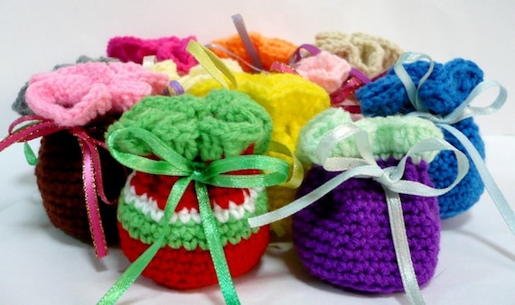 crochet mini pouch