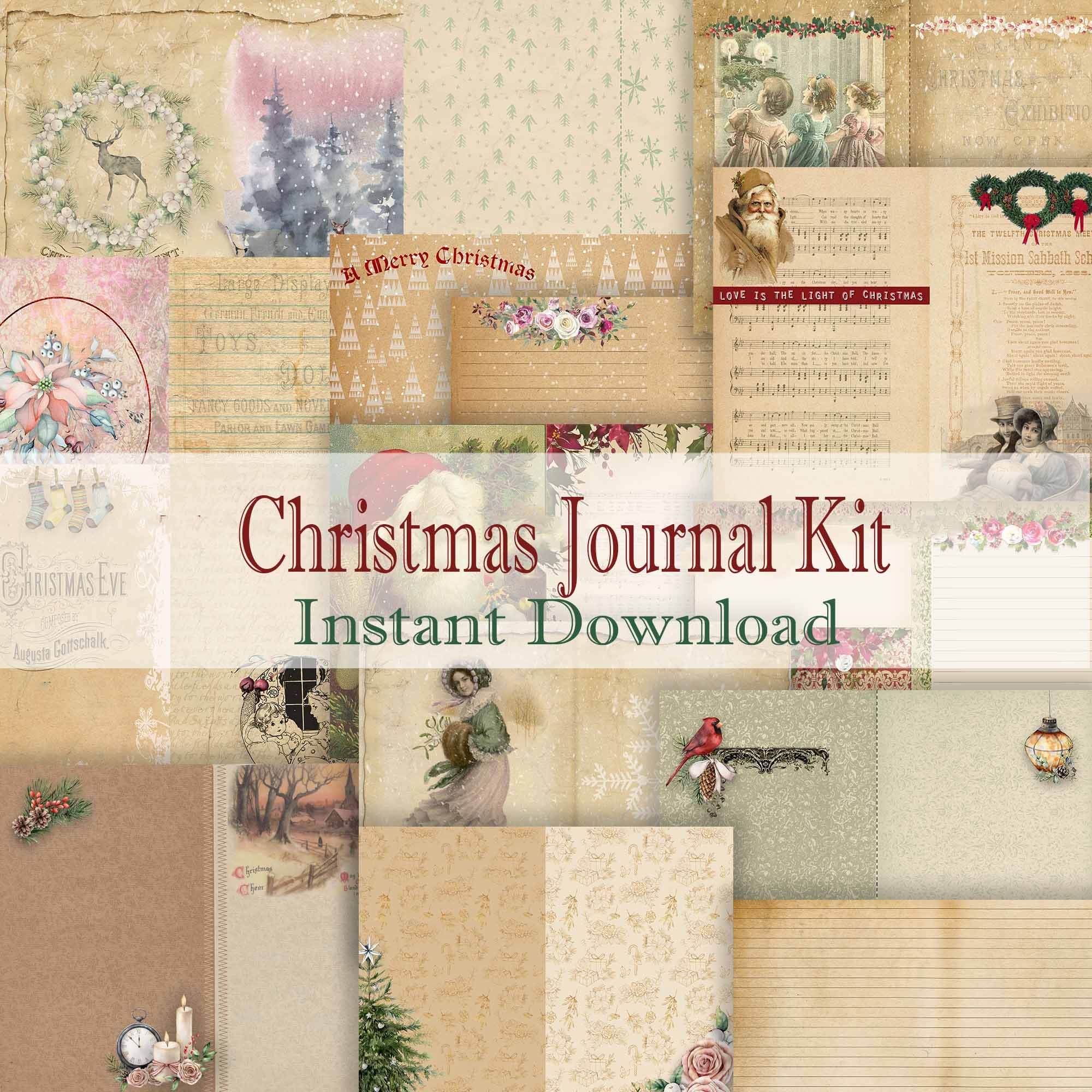 Christmas Junk Journal Kit - Instant Digital Download -printable ...