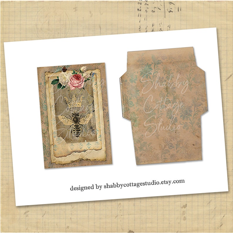 Instant Printable Digital Art or Note Cards With Envelopes - Etsy