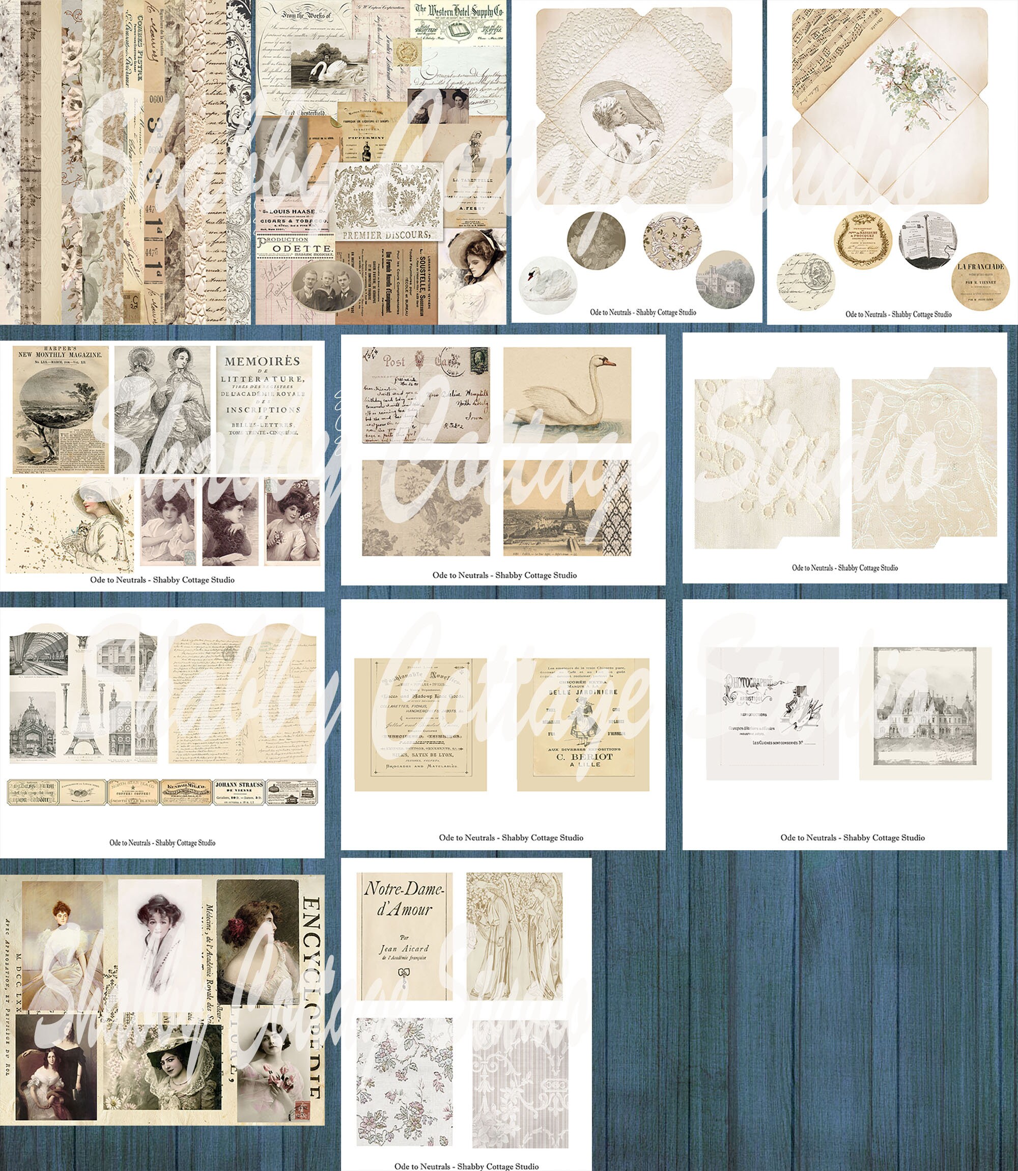 Tall Slim Junk Journal - Printable Tall and Skinny Journal Kit ...