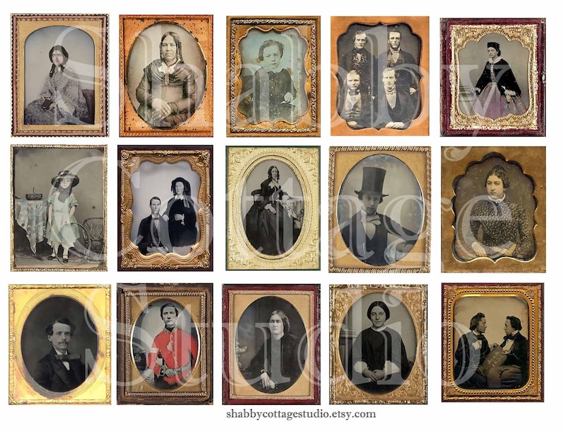 Digital Collage Sheet - Printable Download Instant Ancestors - Junk ...