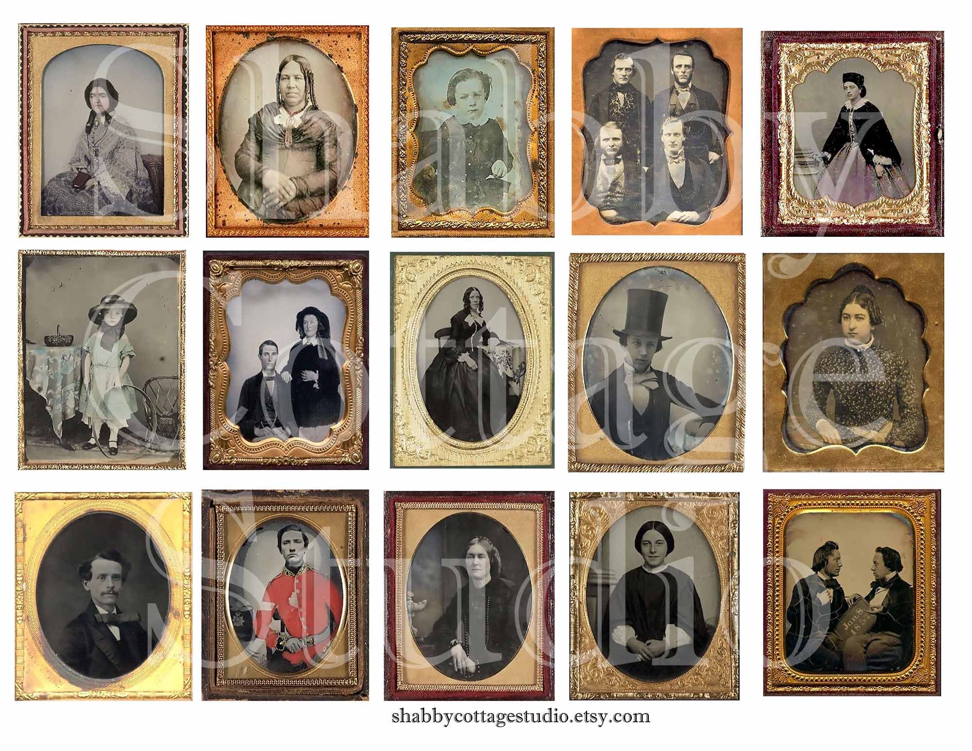 Digital Collage Sheet - Printable Download Instant Ancestors - Junk ...