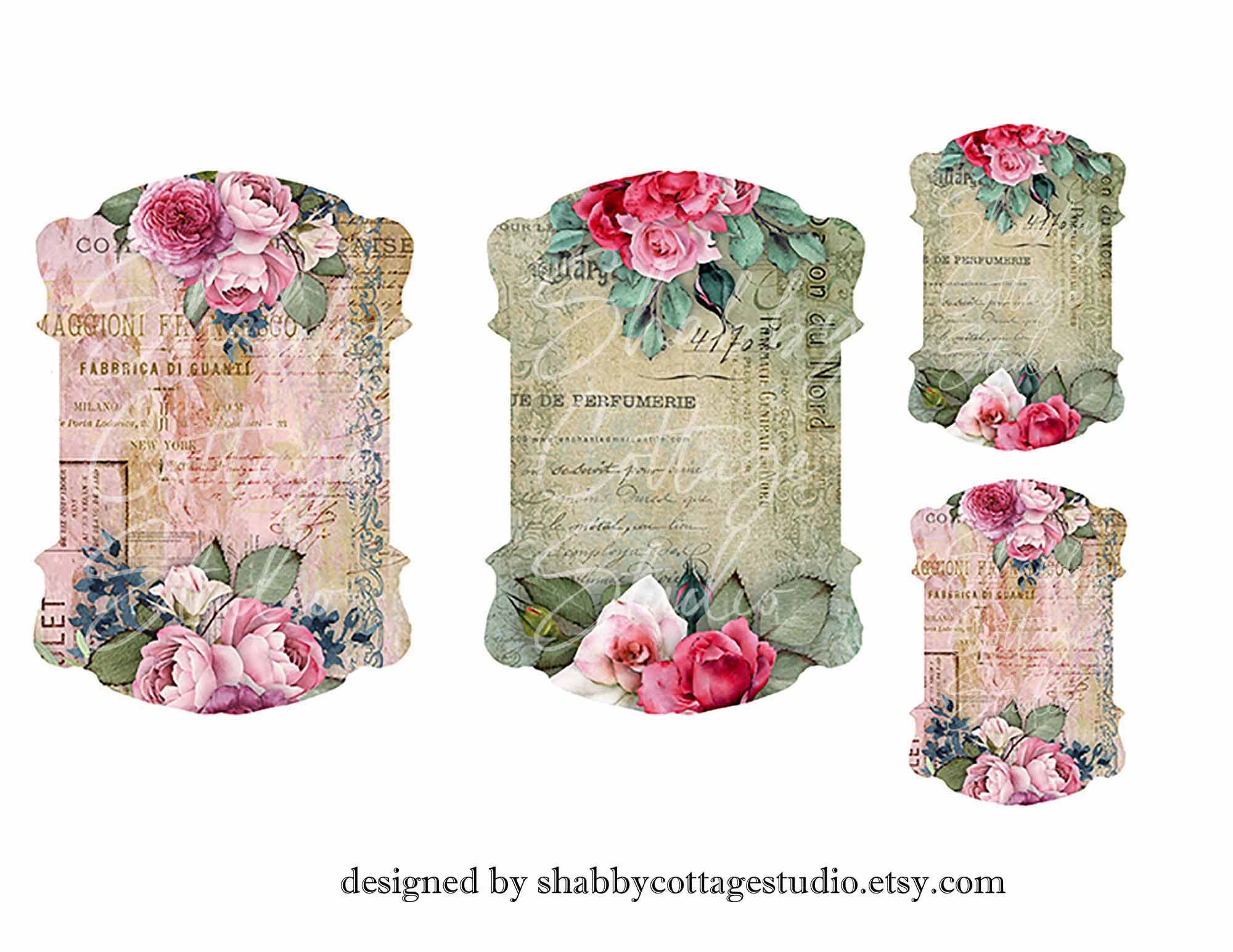 Ribbon - Lace - Thread - Button Keeper Card Instant Digital Download ...