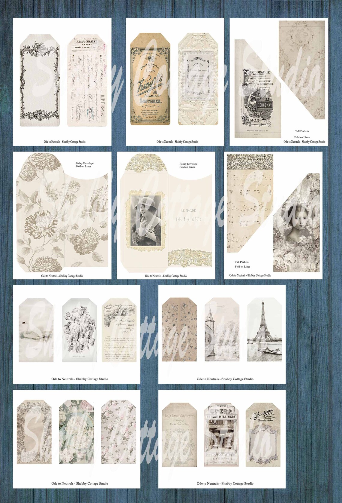Tall Slim Junk Journal - Printable Tall and Skinny Journal Kit ...