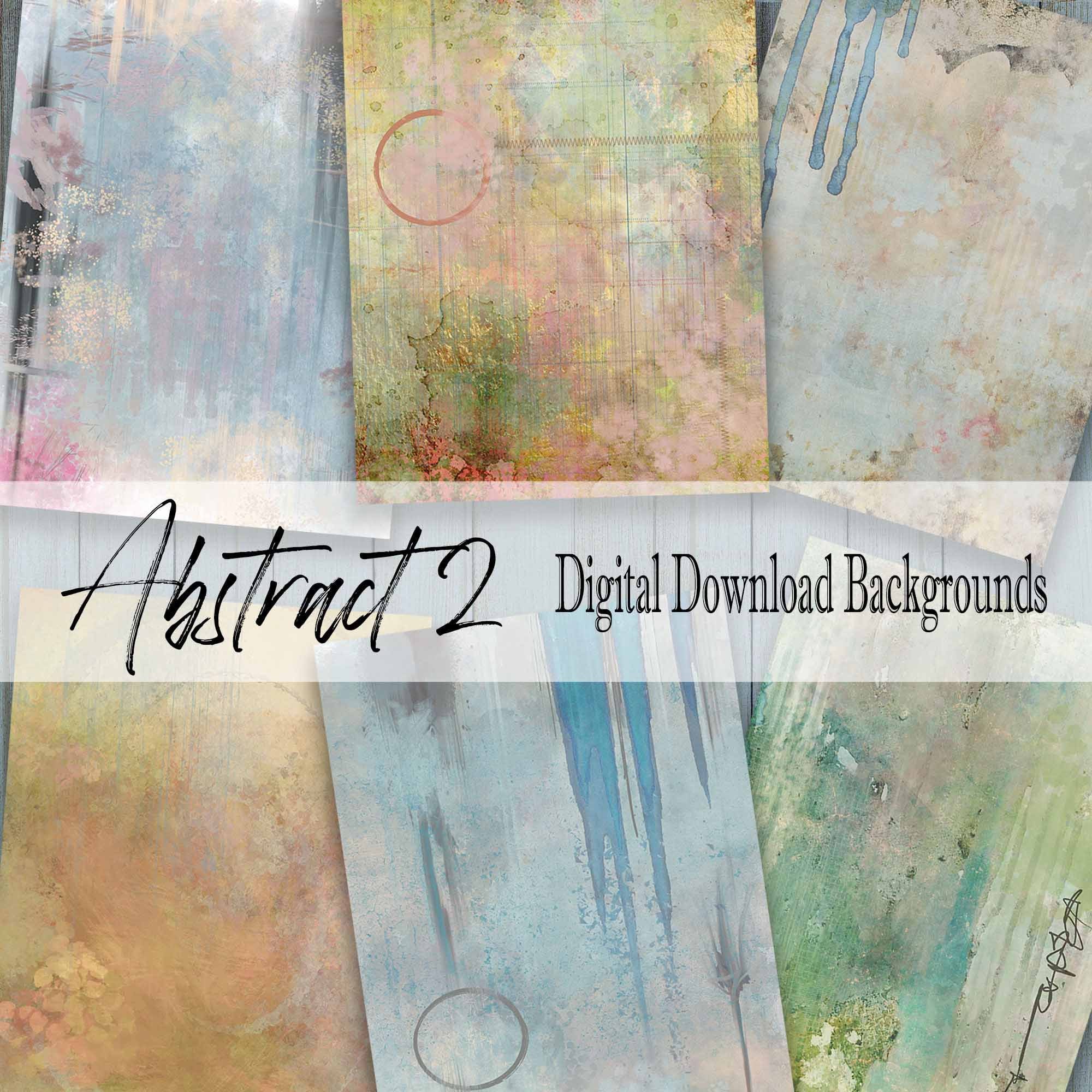 Abstract 2 Printable Paper Pack - Instant Digital Download - Journal ...