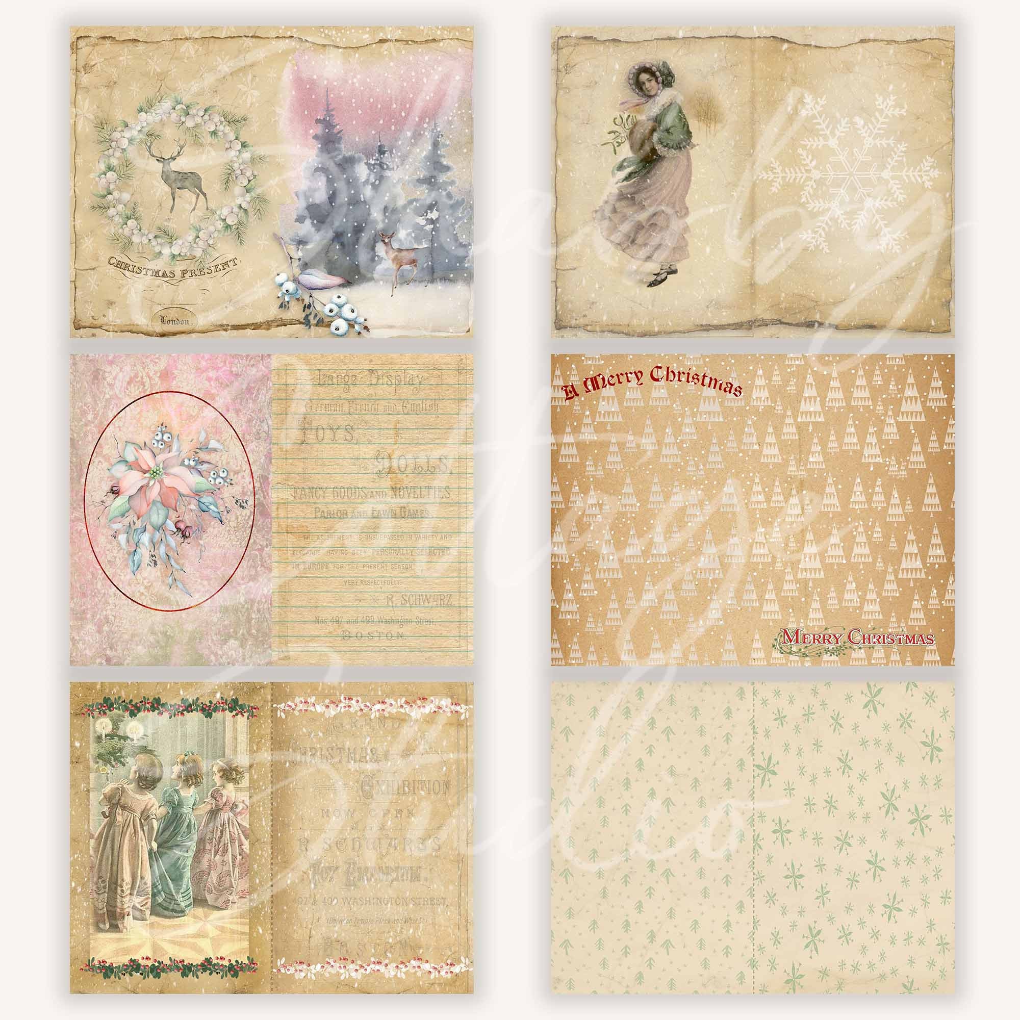 Christmas Junk Journal Kit - Instant Digital Download -printable ...
