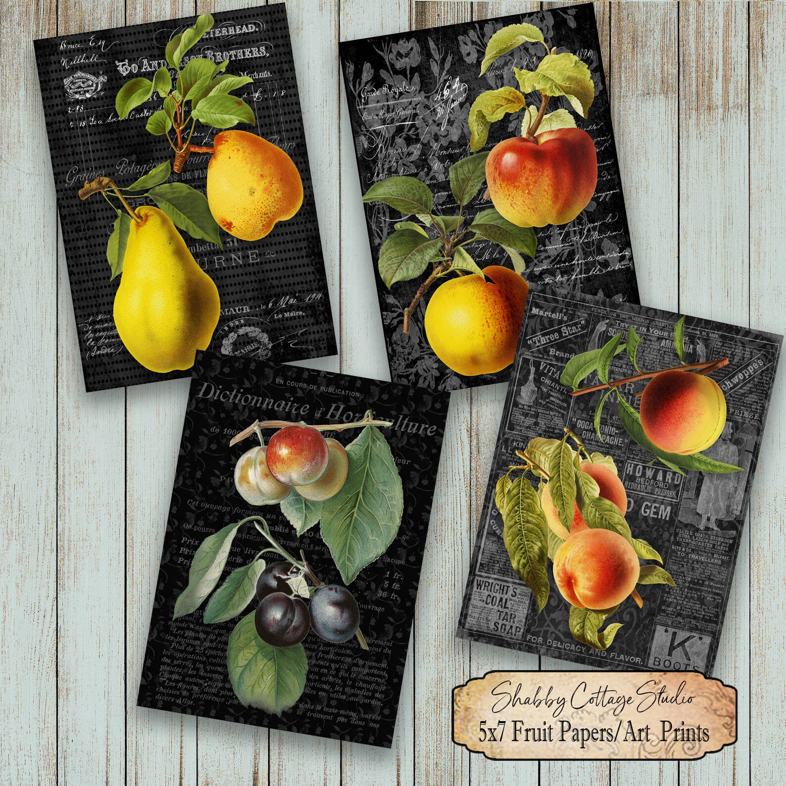 5x7 Inch Printable Papers Pack Instant Download Art Prints - Etsy