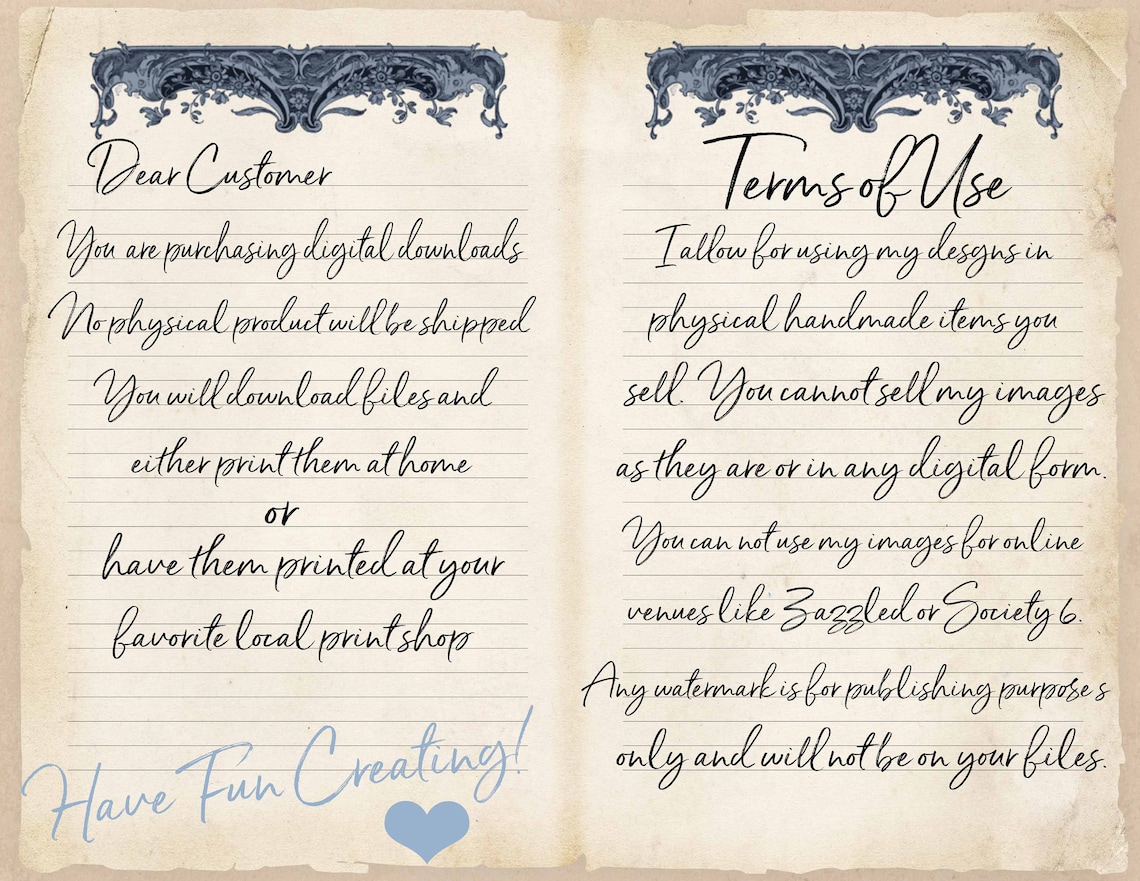 Ephemera Collage Papers Yellow - Printable Paper Pack - Digital Tear ...