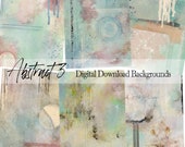 Abstract Digital Printable Paper Pack - Instant  Download -  For Journaling  Scrapbooking Stickers Tags Card Making and more