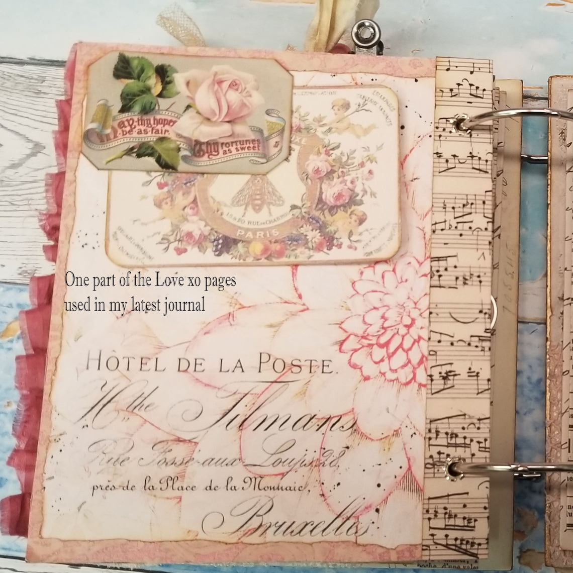 Printable Romantic Junk Journal Kit Shabby Chic Digital Junk - Etsy