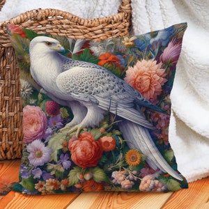 Chic Falcon William Morris Couch Decoration Pillow, Stylish Nursery, Couch, Home Decor Gift, Living Room, Bedroom, Decorative Throw Cushion