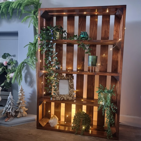 Wooden Shelving Apple Crate Style - Rustic Hand Made- Bespoke- Any Size Made To Order