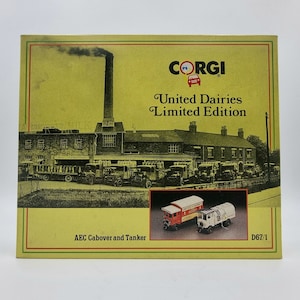Corgi United Dairies AEC Cabover And Tanker D671 1 ,Limited Edition, 1 50 Boxed, Vintage Collectible Toys, Diecast, Antique Gifts, Model car