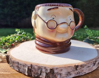 Vintage Friar Chucky Character Mug Mid Century Porcelain