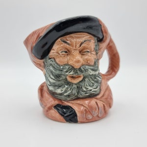 Toby Jug Royal Doulton Falstaff Miniature D6385 1950, Antique Home Gift