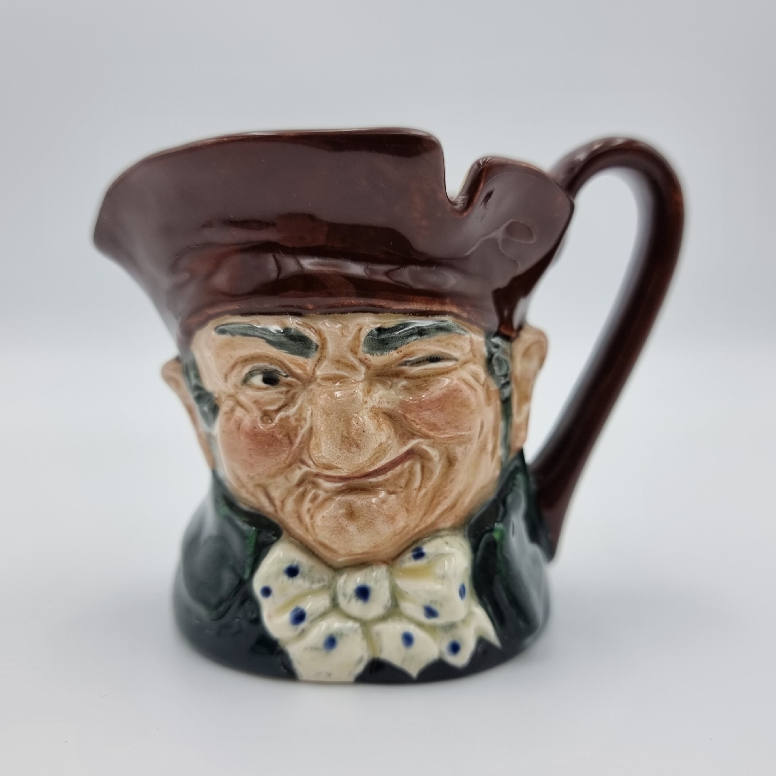 Toby Jug Royal Doulton Old Charley Vintage Miniature Toby Jug D5527 1939, Antique Home Gift
