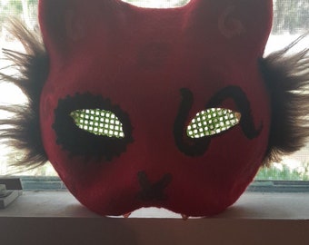 Red therian mask