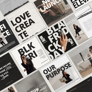 Social Media Template - Vintage Modern Aesthetic