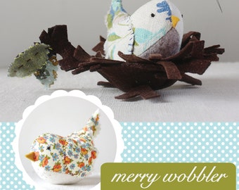 merry wobbler birds : a sewing pattern
