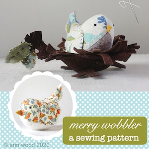 merry wobbler birds : a sewing pattern image 1