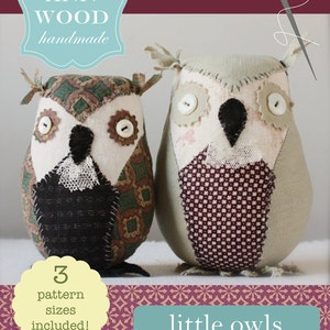 a sewing pattern : little owls
