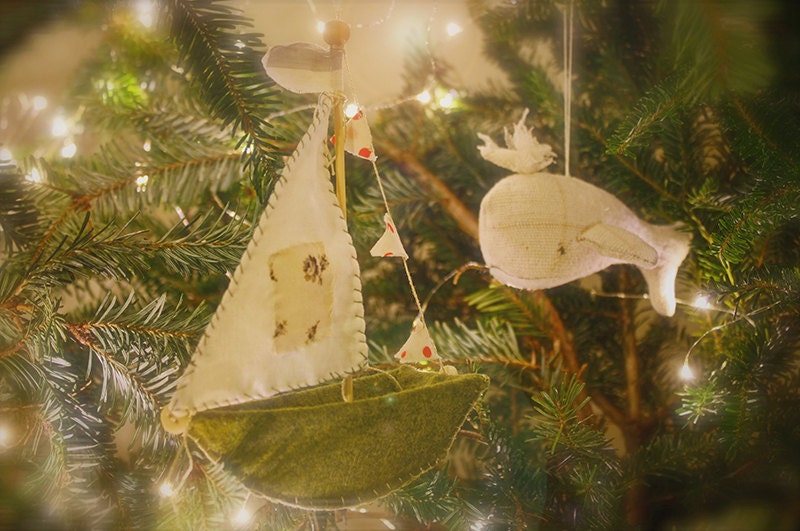 Little felt boats a sewing pattern Etsy