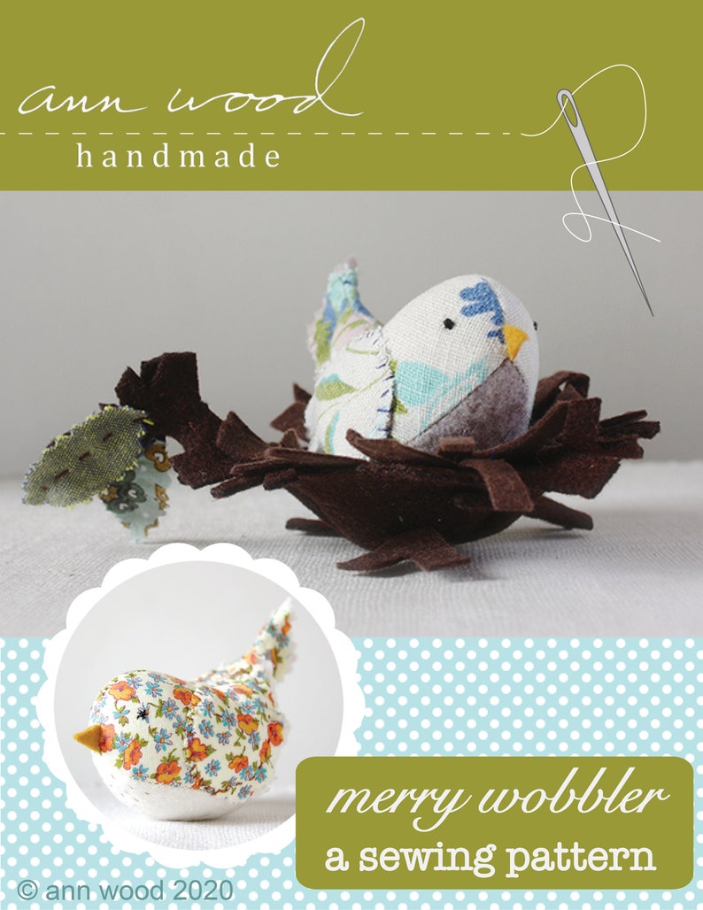 merry wobbler birds : a sewing pattern image 1