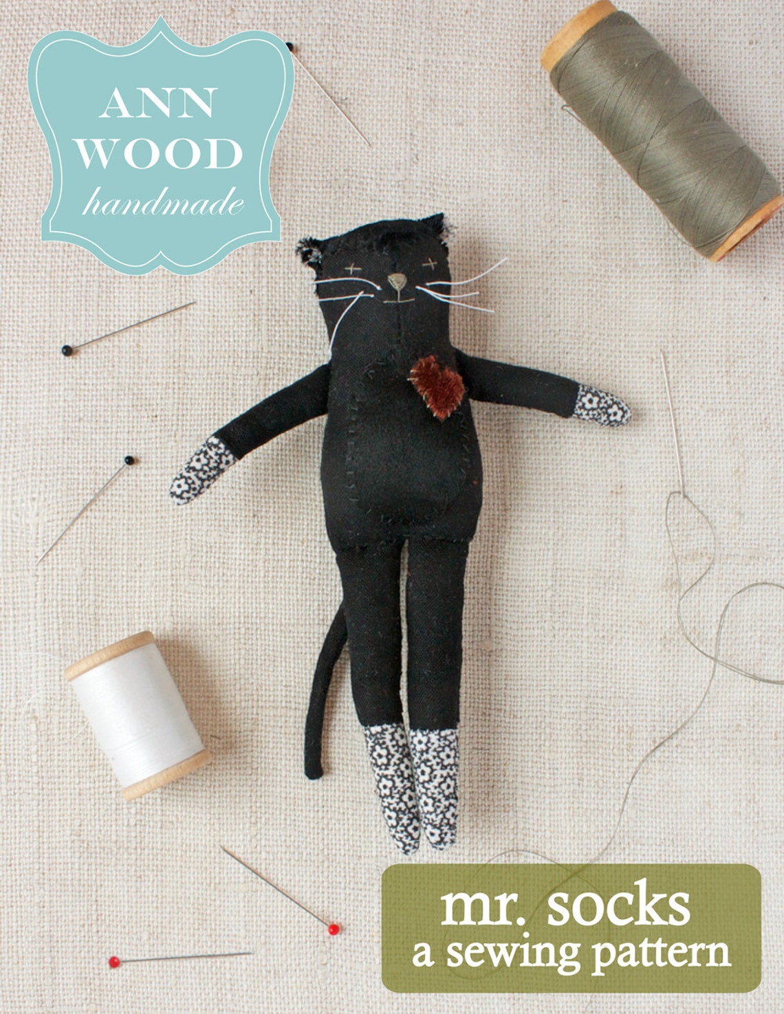 Cat Doll Sewing Pattern : Mr. Socks - Etsy Canada