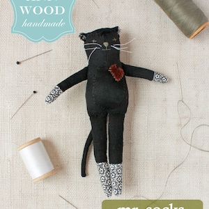 cat doll sewing pattern : mr. socks