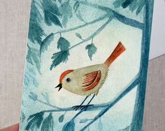 twilight bird - notecard